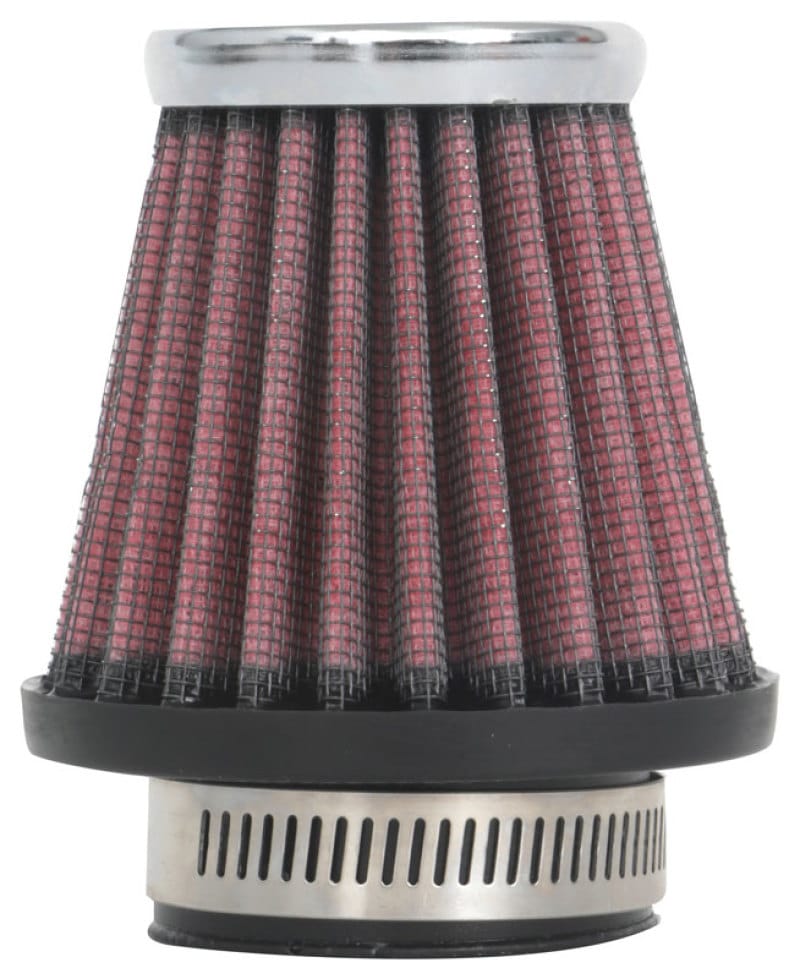 K&N Universal Round Tapered Chrome Filter 1.563in Flange ID x 3in Base OD x 2in Top OD x 3in H thumbnail 4