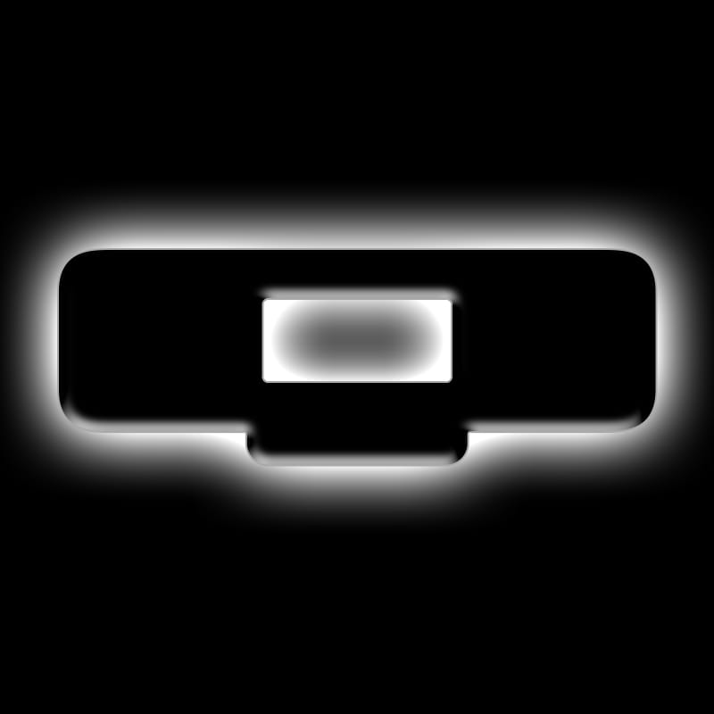 ORACLE Lighting Universal Illuminated LED Letter Badges - Matte Blk Surface Finish - Q - 3141-Q-001