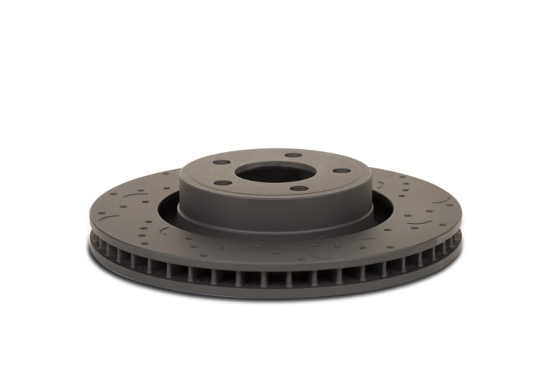 Hawk Talon 2014 Jeep Grand Cherokee SRT Drilled and Slotted Rear Brake Rotor Set thumbnail 2
