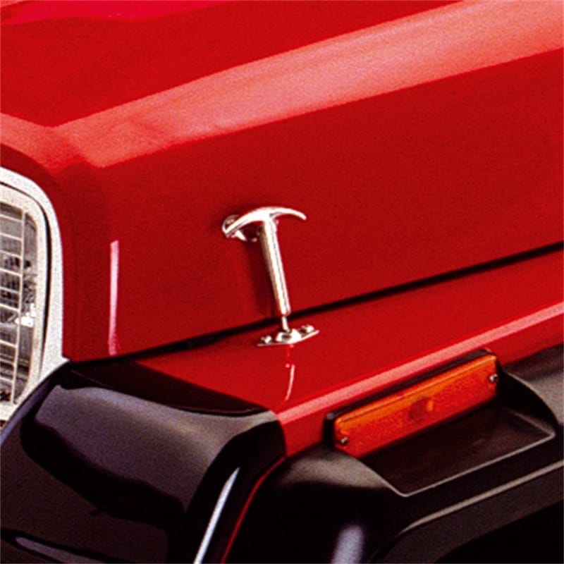 Rugged Ridge 41-95 Jeep CJ / Jeep Wrangler Hood Catch Kit Stainless thumbnail 2