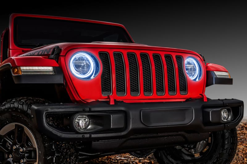 Oracle Jeep Wrangler JL/Gladiator JT LED Surface Mount Headlight Halo Kit - White thumbnail 3