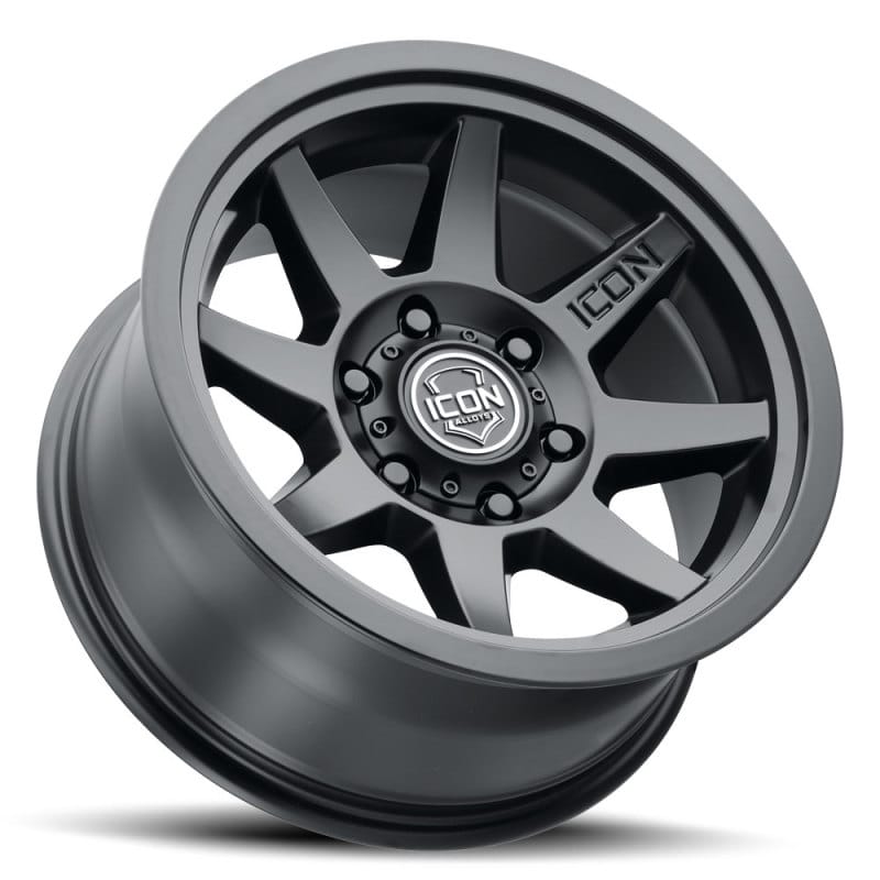ICON Rebound 17x8.5 5x5 -6mm Offset 4.5in BS 71.5mm Bore Satin Black Wheel - 1917857345SB thumbnail 3