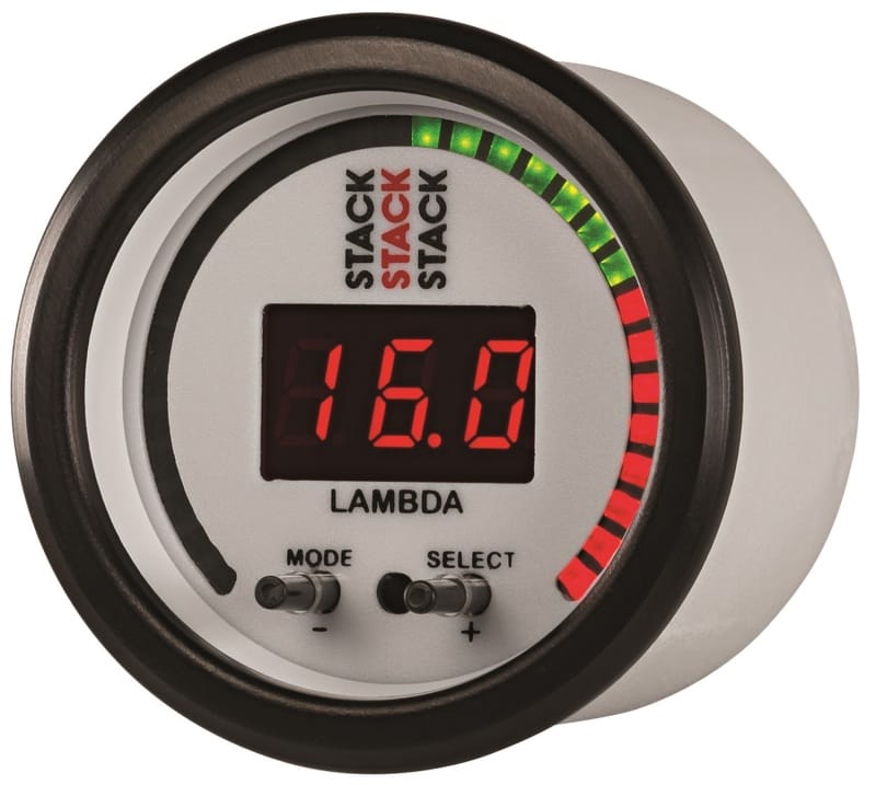 Autometer Stack 52mm Pro-Control Wideband Air/Fuel Ratio (Lambda) Gauge - White thumbnail 2