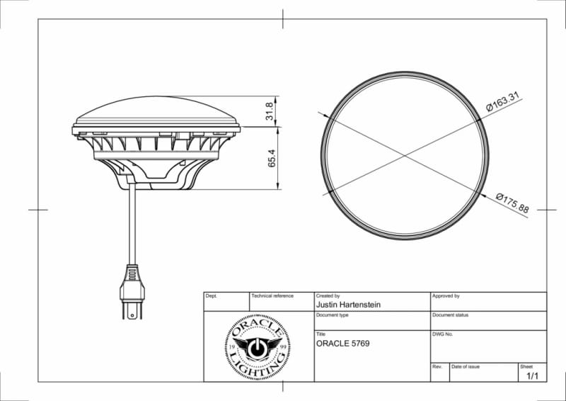 Oracle Jeep Wrangler JL/Gladiator JT 7in. High Powered LED Headlights (Pair) - White thumbnail 4