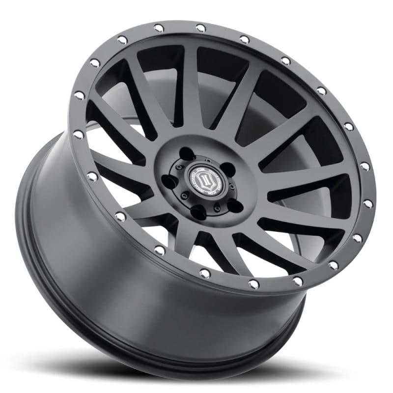 ICON Compression 20x10 5x5 -12mm Offset 5in BS 71.5mm Bore Satin Black Wheel thumbnail 3