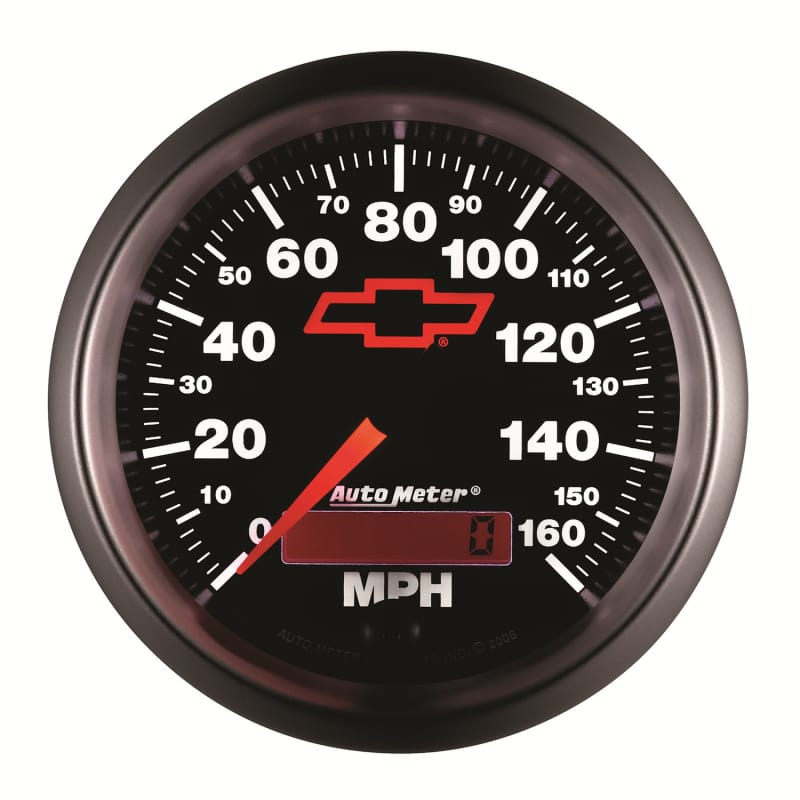 Autometer Speedometer 3-3/8in, 0-160 MPH, Elec. Programmable - Bowtie Black thumbnail 4