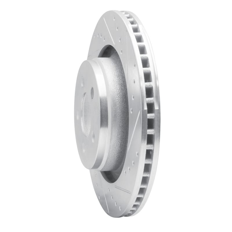 R1 11-12 Jeep Liberty Front Right Drilled & Slotted Silver Brake Rotor thumbnail 2