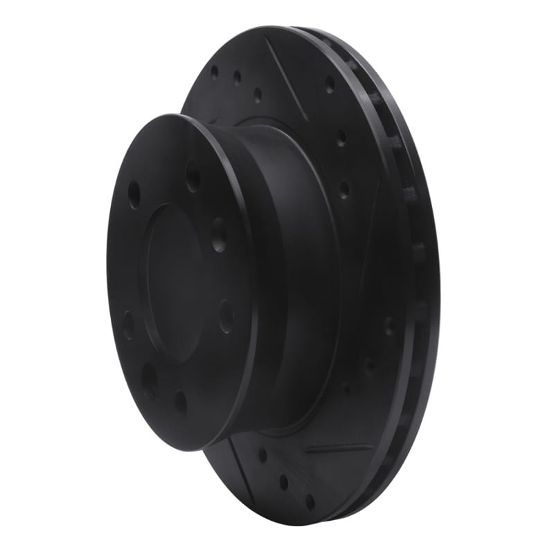R1 02-06 Dodge Sprinter 2500 Front Right Drilled & Slotted Black Brake Rotor - 633-40041R