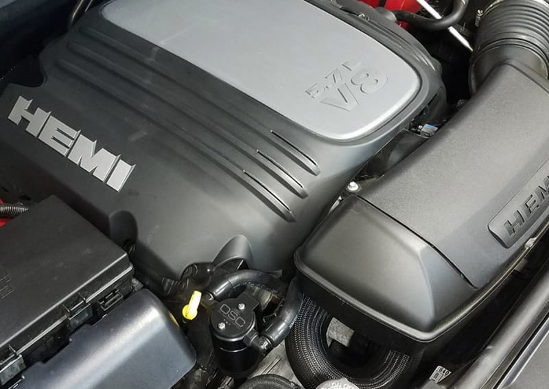J&L 11-25 Jeep Grand Cherokee 5.7L Passenger Side Oil Separator 3.0 - Black Anodized thumbnail 2