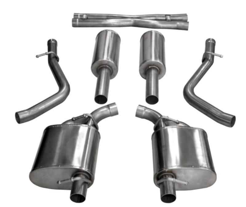 Corsa 2015-2023 Dodge Challenger 3.6L 2.5in Cat-Back Dual Rear Exit (re-uses stock exhaust bezel) thumbnail 2