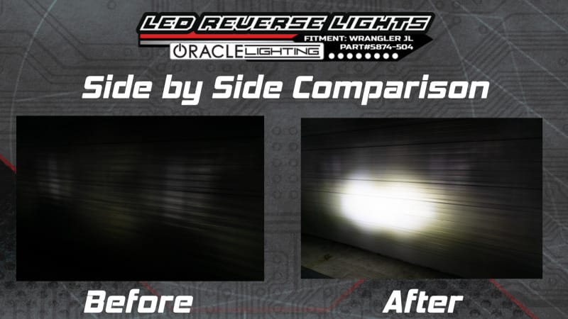 Oracle Rear Bumper LED Reverse Lights for Jeep Wrangler JL - 6000K thumbnail 4