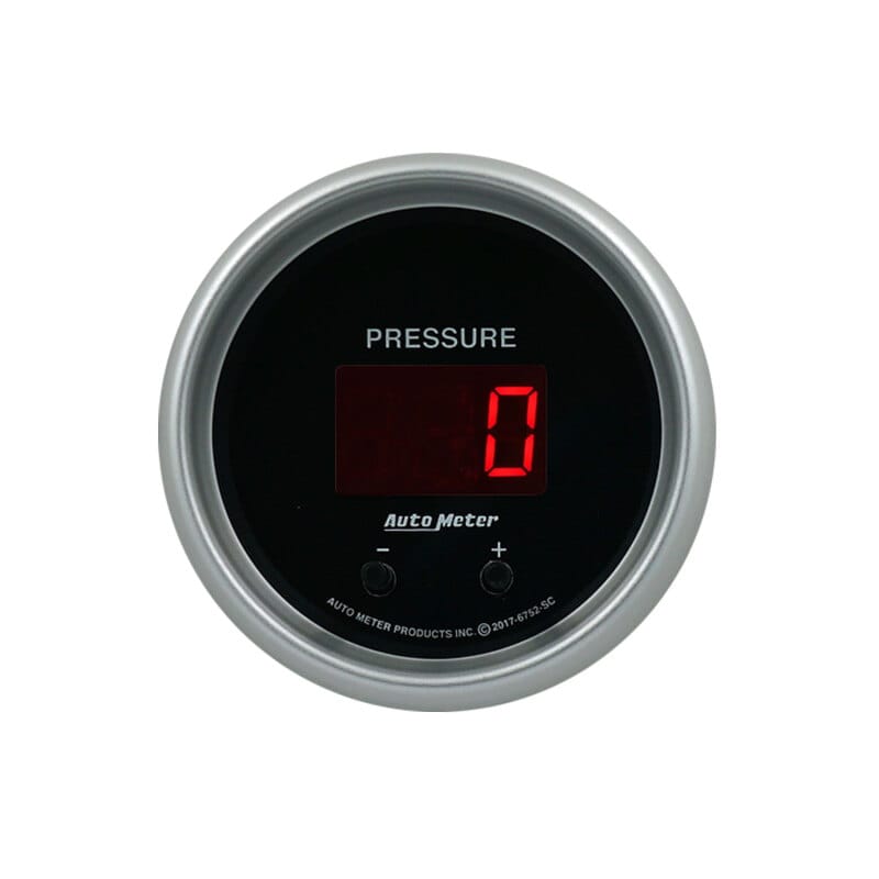 Autometer 52.4mm Black Switchable 0-1600 PSI/0-110 BAR Fluid Pressure Sport-Comp Elite Digital Gauge thumbnail 3