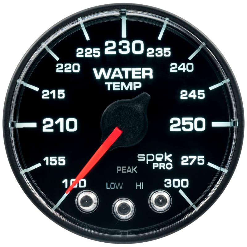 Autometer Spek-Pro - Nascar 2-1/16in Water Temp 100- 300F Bfb Ecu - P546328-N1