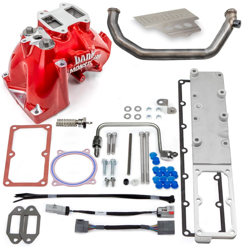 Banks Power 07.5-12 Ram Cab Chassis 6.7L Diesel Monster-Ram Intake System w/Fuel Line - Red thumbnail 4