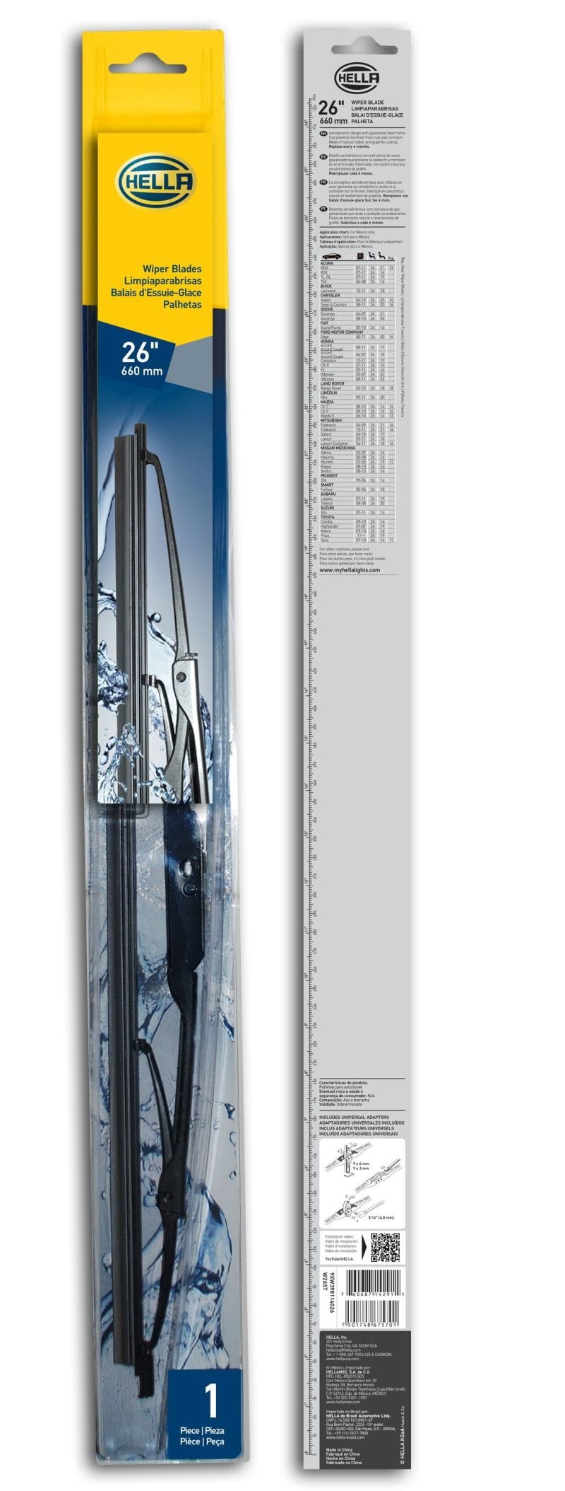 Hella Standard Wiper Blade 26in - Single thumbnail 3