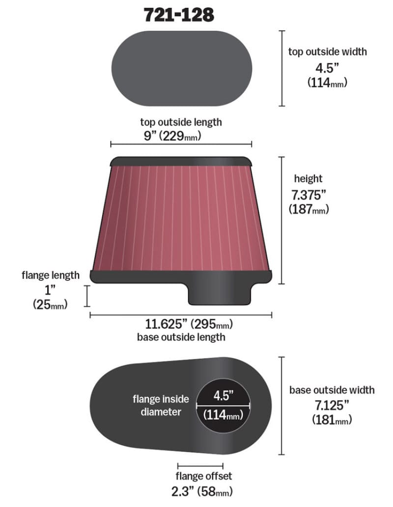 Airaid Dodge 5.9/6.7L DSL / Ford 6.0L DSL Kit Replacement Air Filter - 721-128 thumbnail 4
