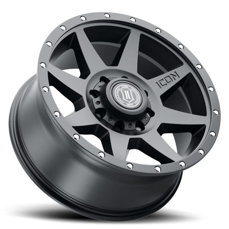 ICON Rebound 20x9 8x6.5 12mm Offset 5.5in BS 121.40mm Bore Satin Black Wheel thumbnail 3
