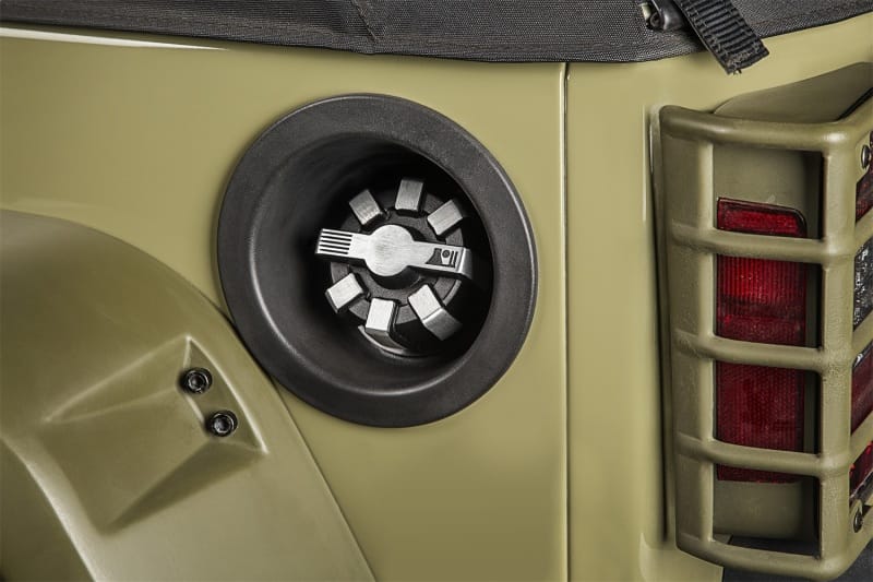 Rugged Ridge 01-20 Jeep Wrangler JK/JL / 2020 Gladiator JT Brushed Aluminum Elite Fuel Cap thumbnail 3