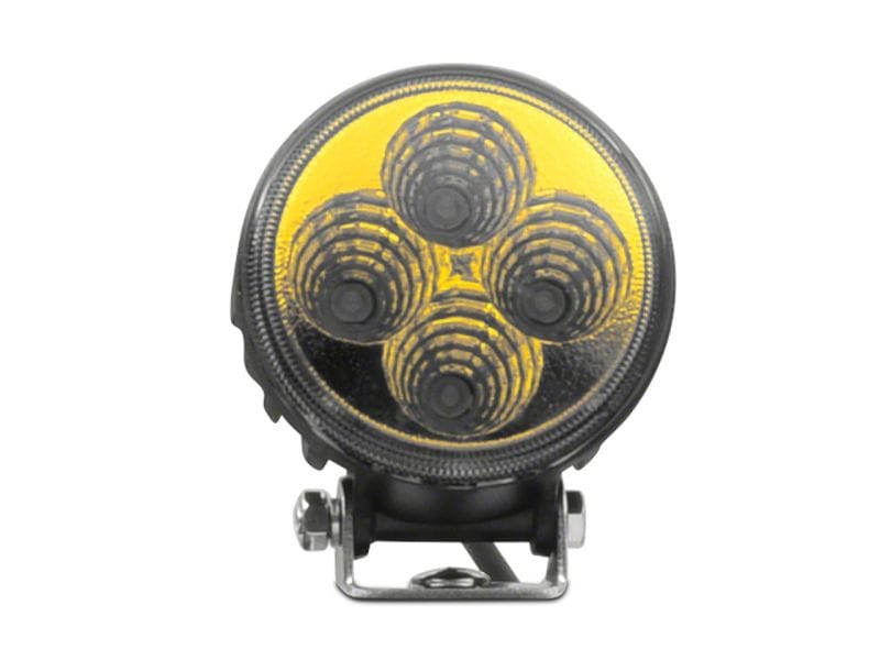Raxiom Axial 3-In 4-LED Yellow Beam Round Light Flood Beam Universal (Some Adaptation Required) thumbnail 2