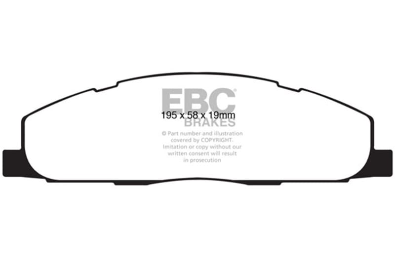 EBC 09-11 Dodge Ram 2500 Pick-up 5.7 2WD/4WD Extra Duty Rear Brake Pads thumbnail 2