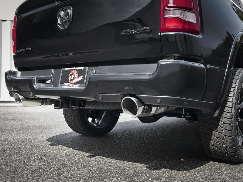 aFe Large Bore-HD 3in 409SS DPF-Back Exhaust System w/ Polished Tip RAM 1500 20-21 V6-3.0 thumbnail 5