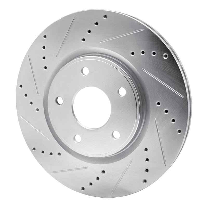 R1 12-25 Chrysler Grand Caravan Front Left Drilled & Slotted Silver Brake Rotor thumbnail 2