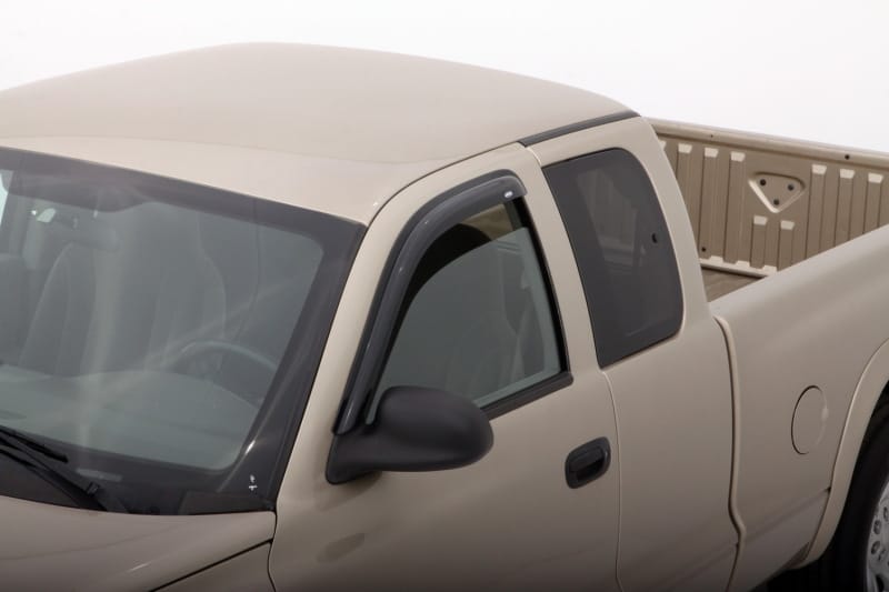AVS 00-04 Dodge Dakota Crew Cab Ventvisor Outside Mount Window Deflectors 4pc - Smoke thumbnail 2