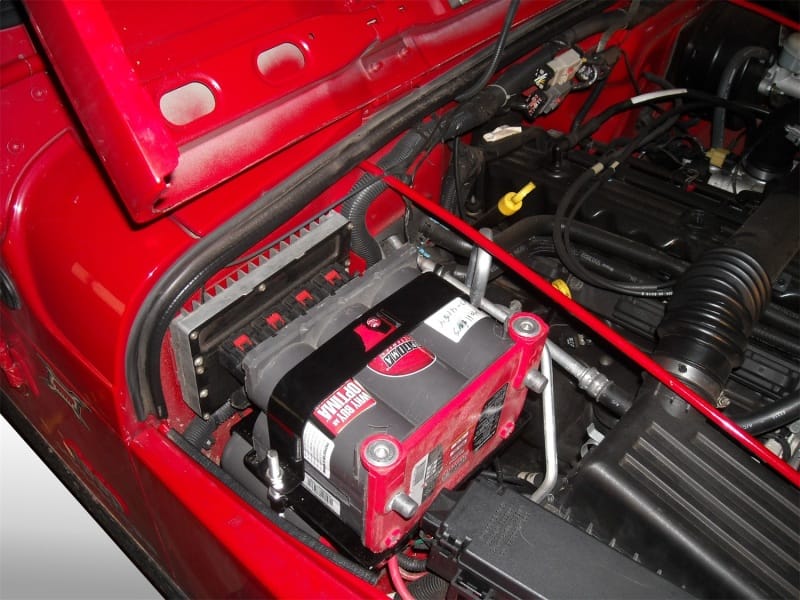 Rugged Ridge 97-06 Jeep Wrangler Dual Battery Tray thumbnail 2