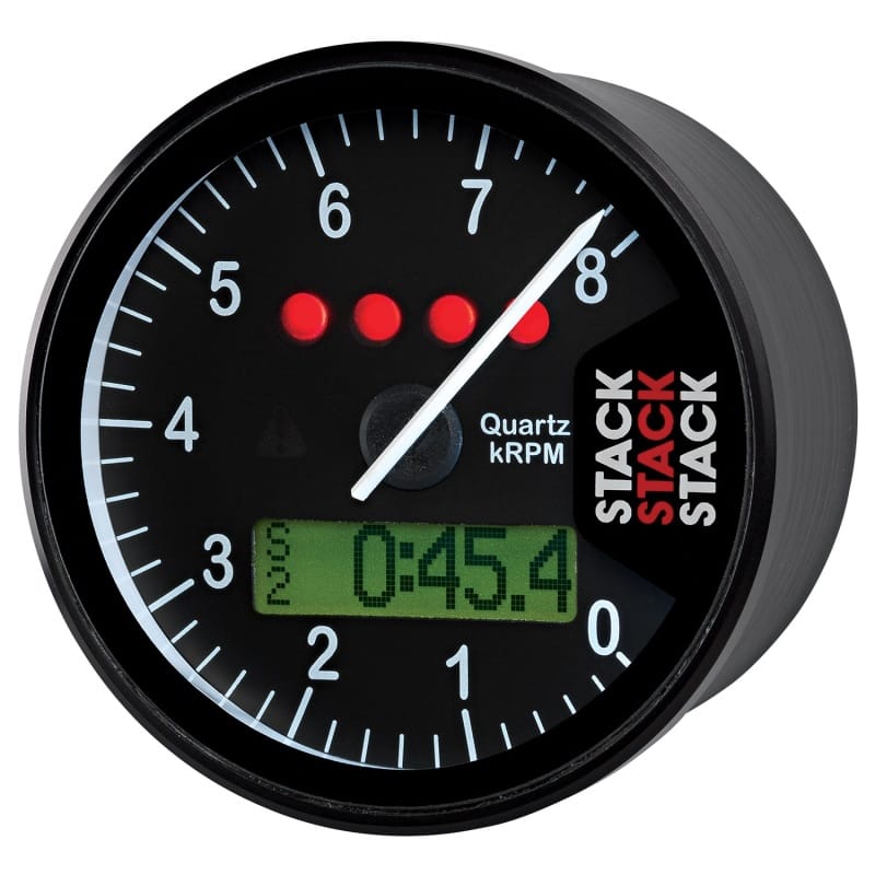 Autometer Stack Display Tachometer 0-8K RPM - Black thumbnail 2