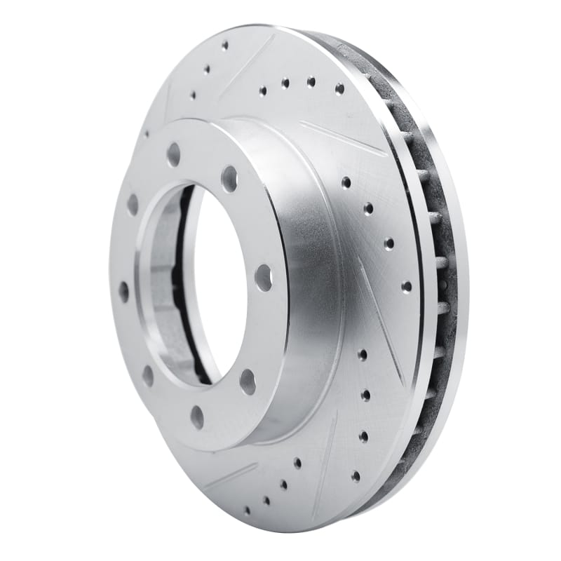 R1 77-00 Chevrolet V30 & V3500 Pickup Front Left Drilled & Slotted Silver Brake Rotor thumbnail 2