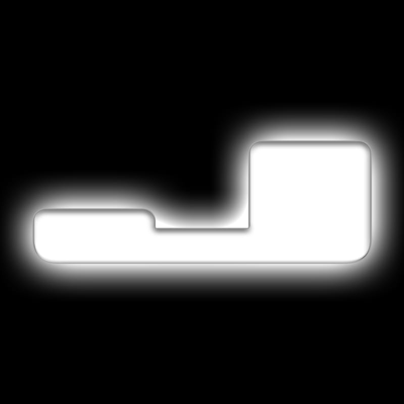 ORACLE Lighting Universal Illuminated LED Letter Badges - Matte Wht Surface Finish - J - 3140-J-001