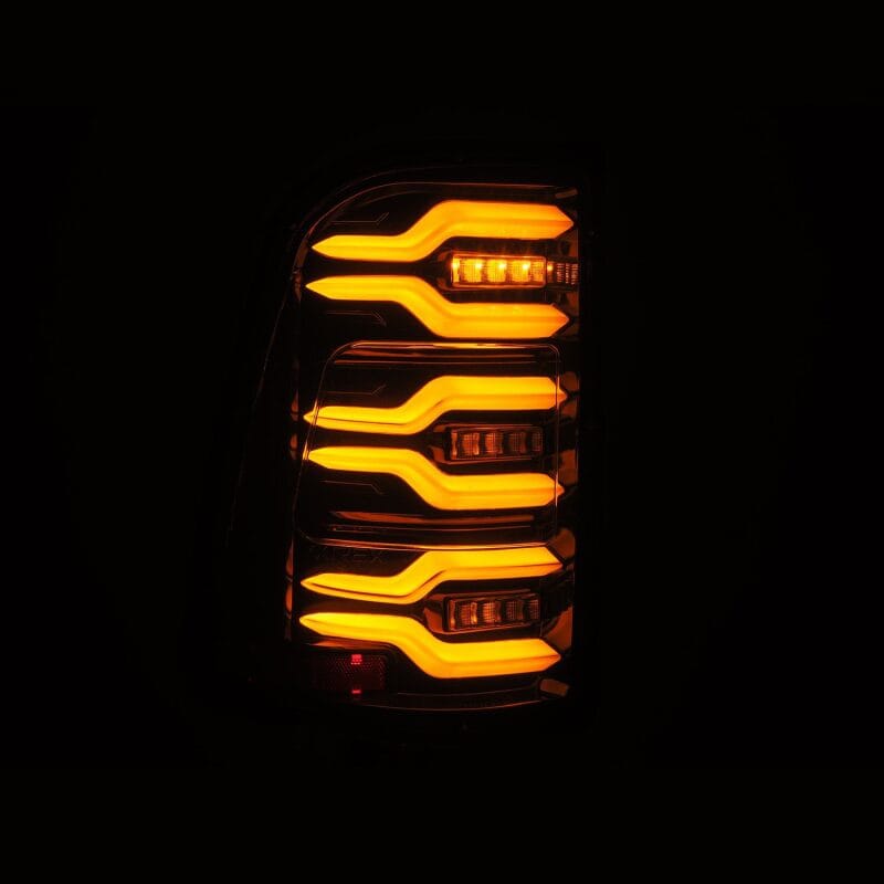 AlphaRex 19-21 Dodge Ram 1500 Luxx-Series LED Tail Lights Alpha-Black w/Activ Light/Seq Signal thumbnail 5