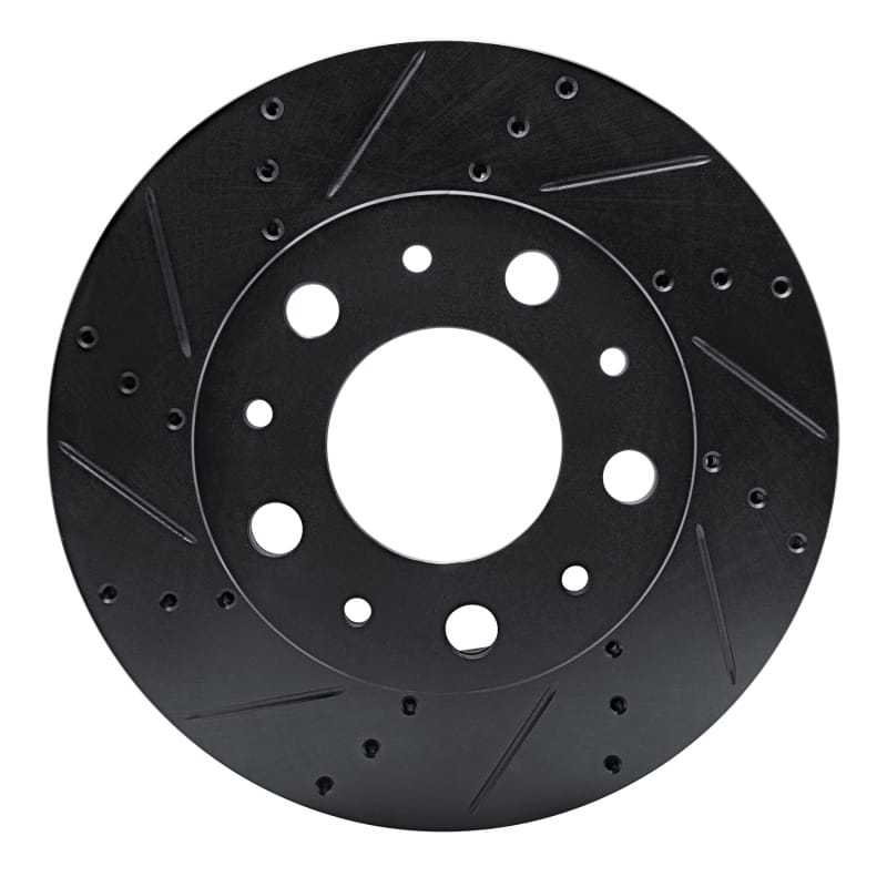 R1 14-25 Ram Promaster 1500 Front Left Drilled & Slotted Black Brake Rotor