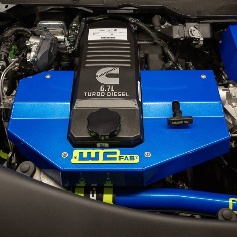 Wehrli 10-24 Cummins Fabricated Aluminum Engine Cover - Brizzle Blue thumbnail 3