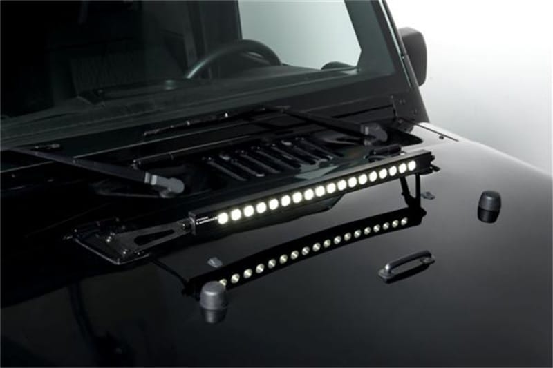 Putco 07-18 Jeep Wrangler JK - 20in Light Bar Hood Bracket thumbnail 2