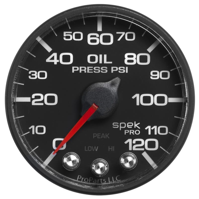 Autometer Spek-Pro - Nascar 2-1/16in Oil Press 0-120 psi Bfb Ecu thumbnail 2