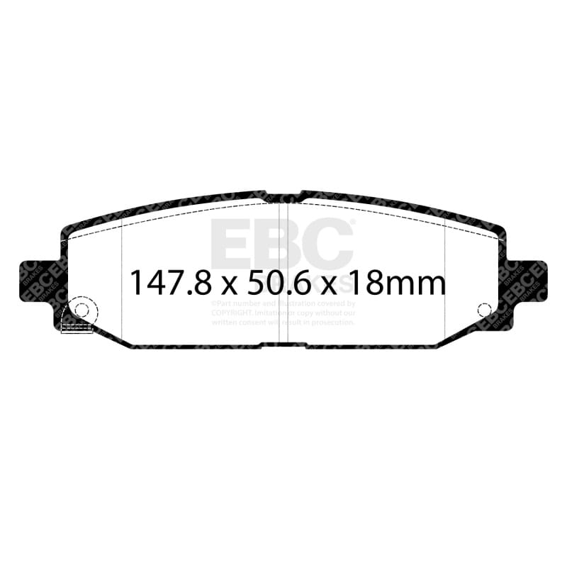 EBC 2018+ Jeep Wrangler (JL) 2.0T Extra Duty Rear Brake Pads - ED93102