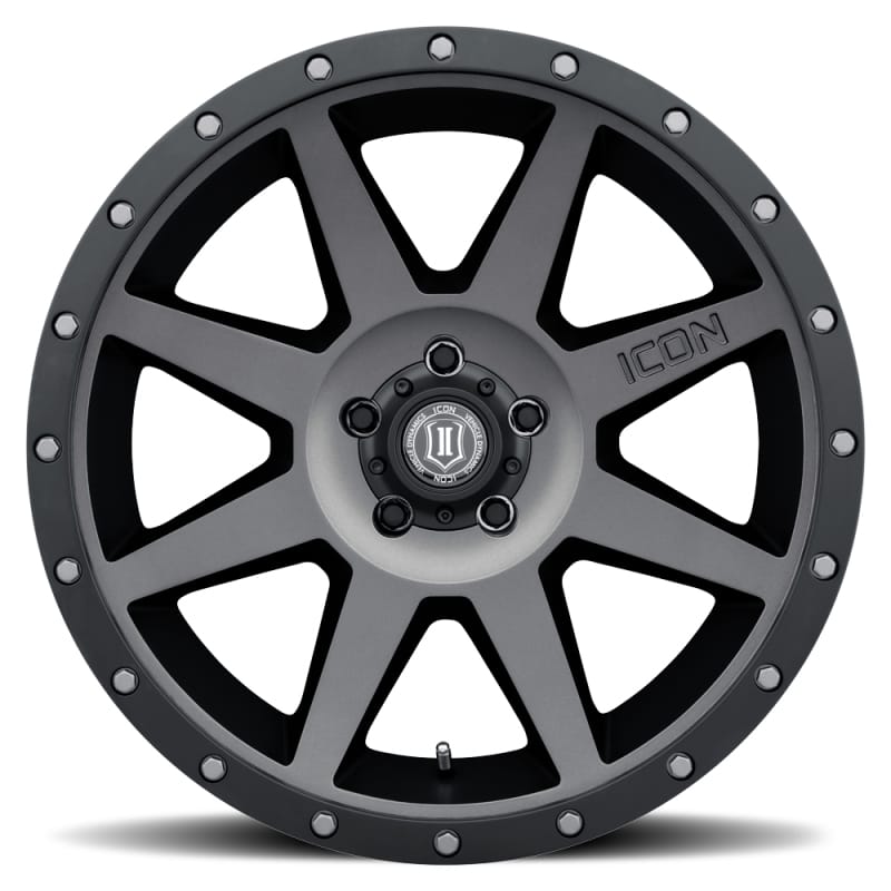 ICON Rebound 20x9 5x5 -12mm Offset 4.5in BS Titanium Wheel thumbnail 2