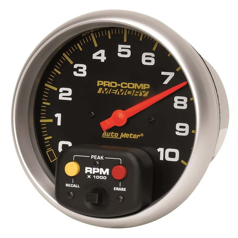 Autometer Pro-Comp 5 inch 10K RPM with Peak Memory In-Dash Tachometer thumbnail 2