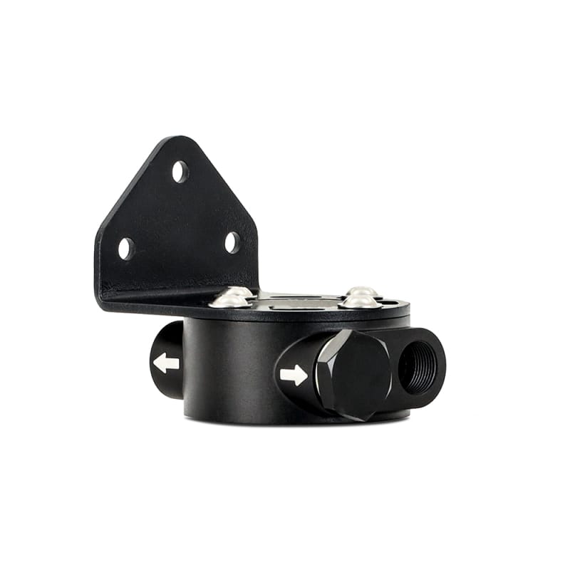 Mishimoto 3/4 - 16 Thread Remote Oil Filter Mount - Black thumbnail 8