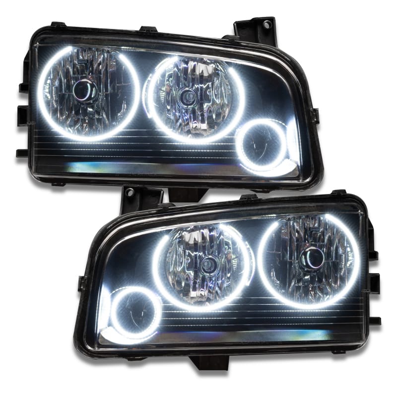 Oracle 05-10 Dodge Charger SMD HL (Non-HID) - Triple Halo - White
