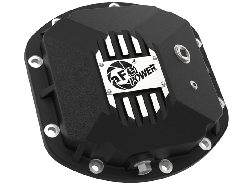 aFe Street Series Dana 30Front Differential Cover Black w/ Machined Fins 97-18 Jeep Wrangler thumbnail 3