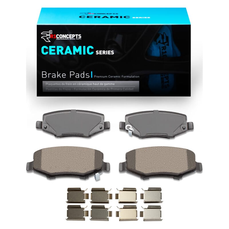 R1 2007-2018 Dodge Nitro Rear R1 Ceramic Pads & Hardware Kit