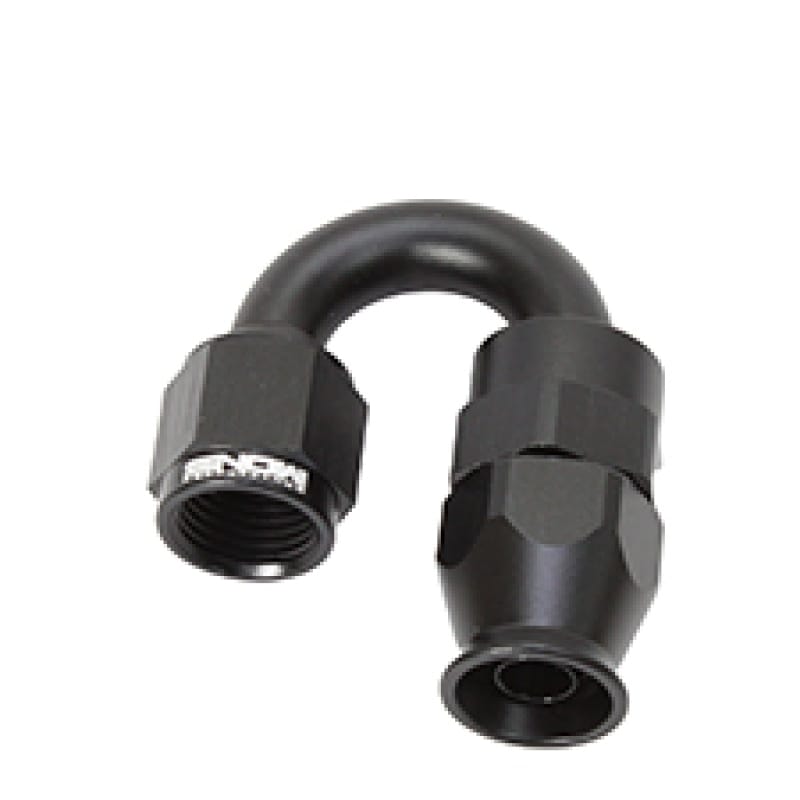 Snow -6AN 180 Degree PTFE Hose End (Black) thumbnail 2
