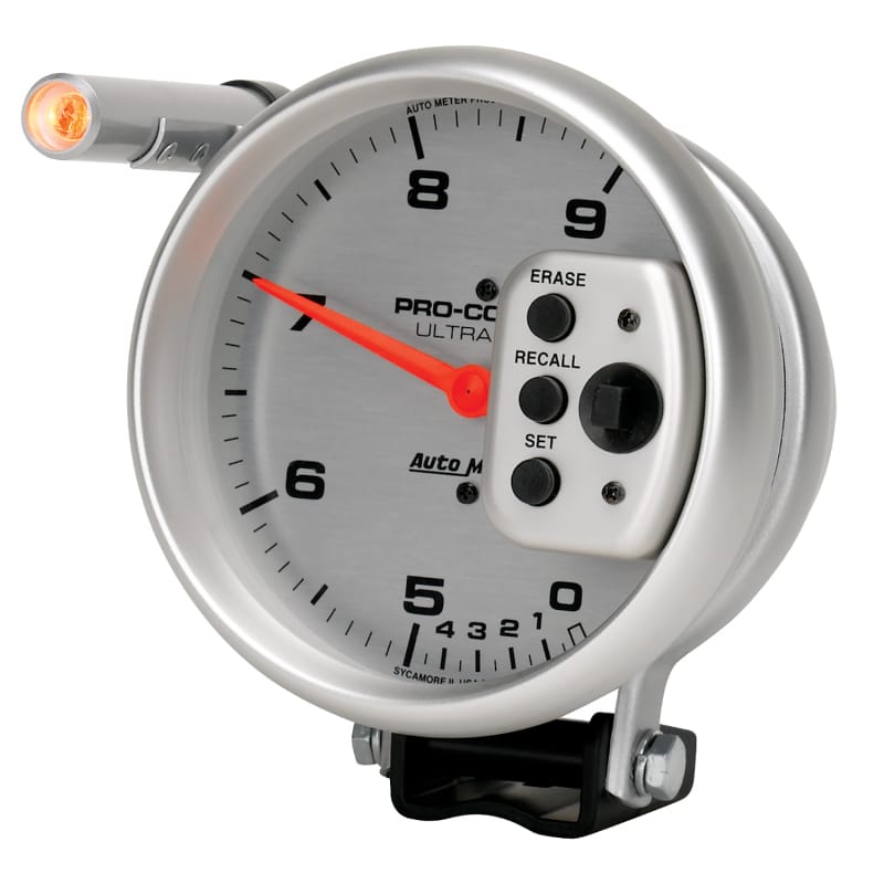 Autometer Ultra-Lite 5 inch 9000 RPM Dual Range w/ Shift-Lite and Memory Tach thumbnail 2
