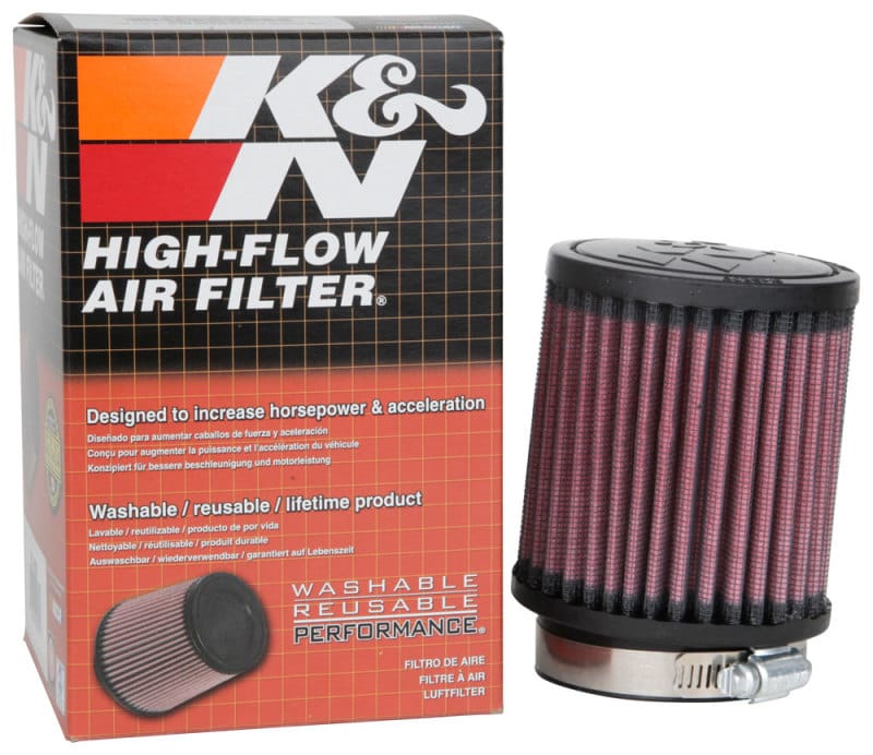 K&N Universal Rubber Filter 2.5 inch 5 Degree FLG 3.5 inch OD 4 inch Height thumbnail 2