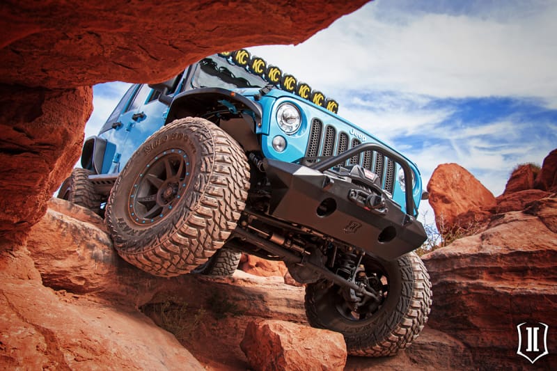 ICON 07-18 Jeep Wrangler JK Pro Series Front Bumper Rec Winch Mount w/Bar/Tabs thumbnail 4