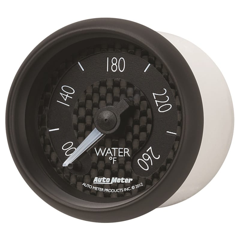 Autometer GT Series 52mm Full Sweep Electronic 100-260 Deg F Water Temperature Gauge thumbnail 2