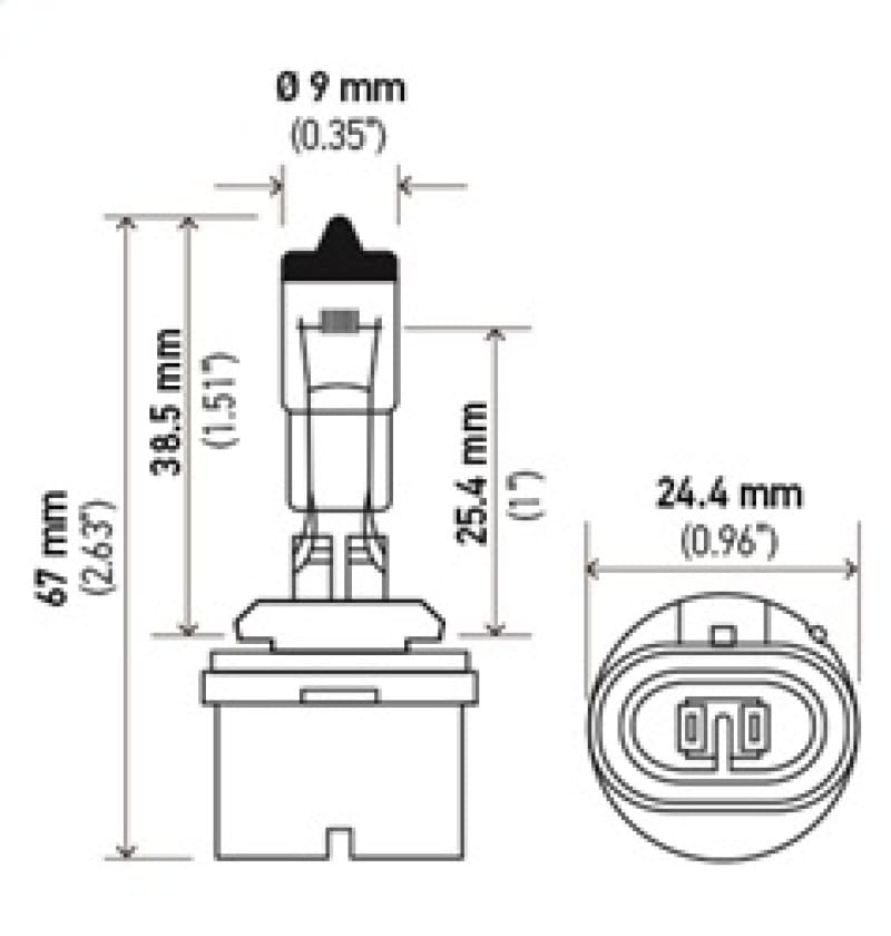 Hella Optilux 893 12V 37.5W Extreme Yellow Bulbs (Pair) thumbnail 4
