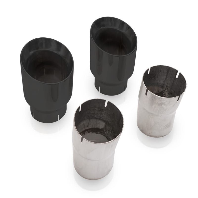 Stainless Works 4in Double Wall Slash-Cut Black Tip Kit thumbnail 3